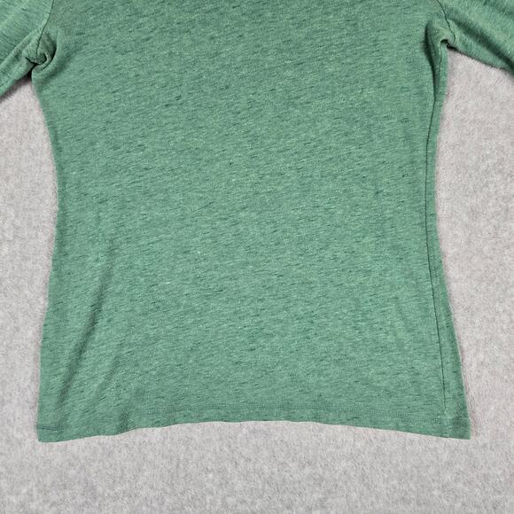 Mossimo Shirt Womens Size Medium Long Sleeve Green Tee - Picture 9 of 16